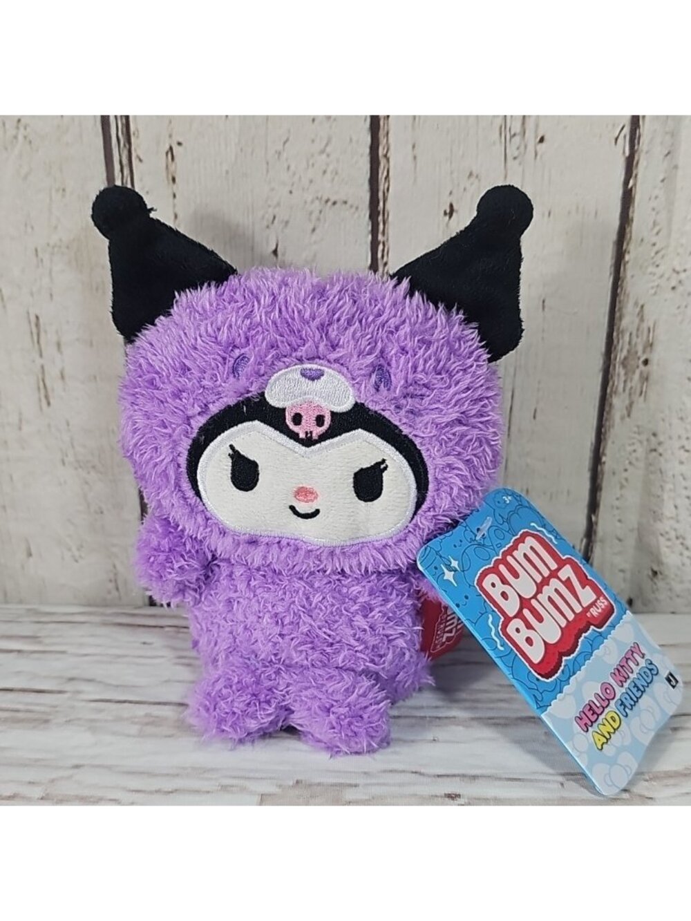 Bumbumz HELLO KITTY KUROMI Purple Arctic Seal 4.5" Bum Bumz Plush New NWT